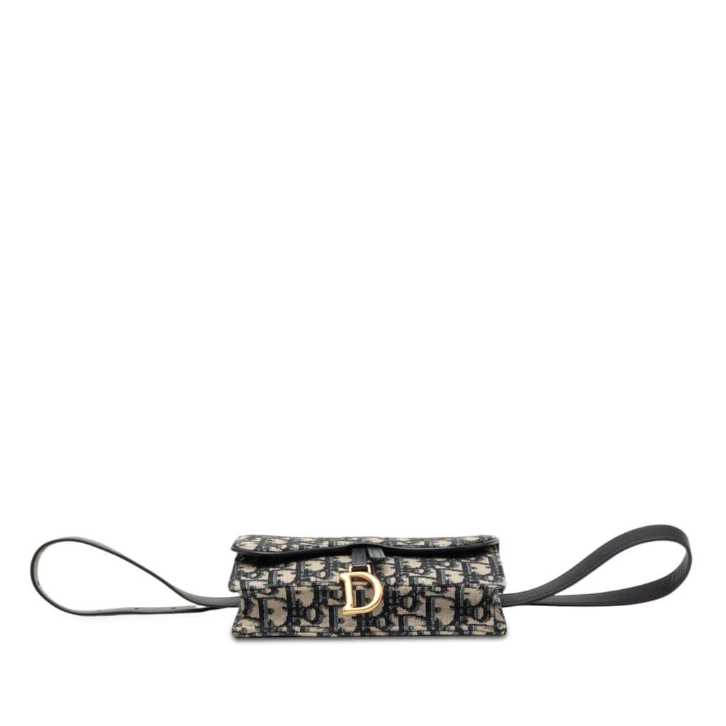 Dior Oblique Canvas Saddle Belt Bag Blue Very good condition - Inside View