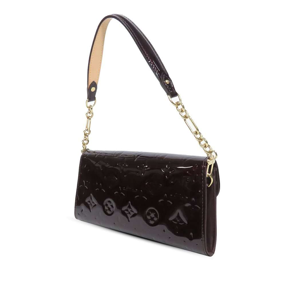Louis Vuitton Monogram Vernis Sunset Boulevard Purple Leather Very good - Back View