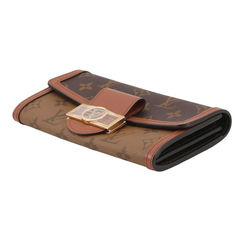 Louis Vuitton Monogram Reverse Sarah Dauphine Wallet Brown Very good condition - Box View