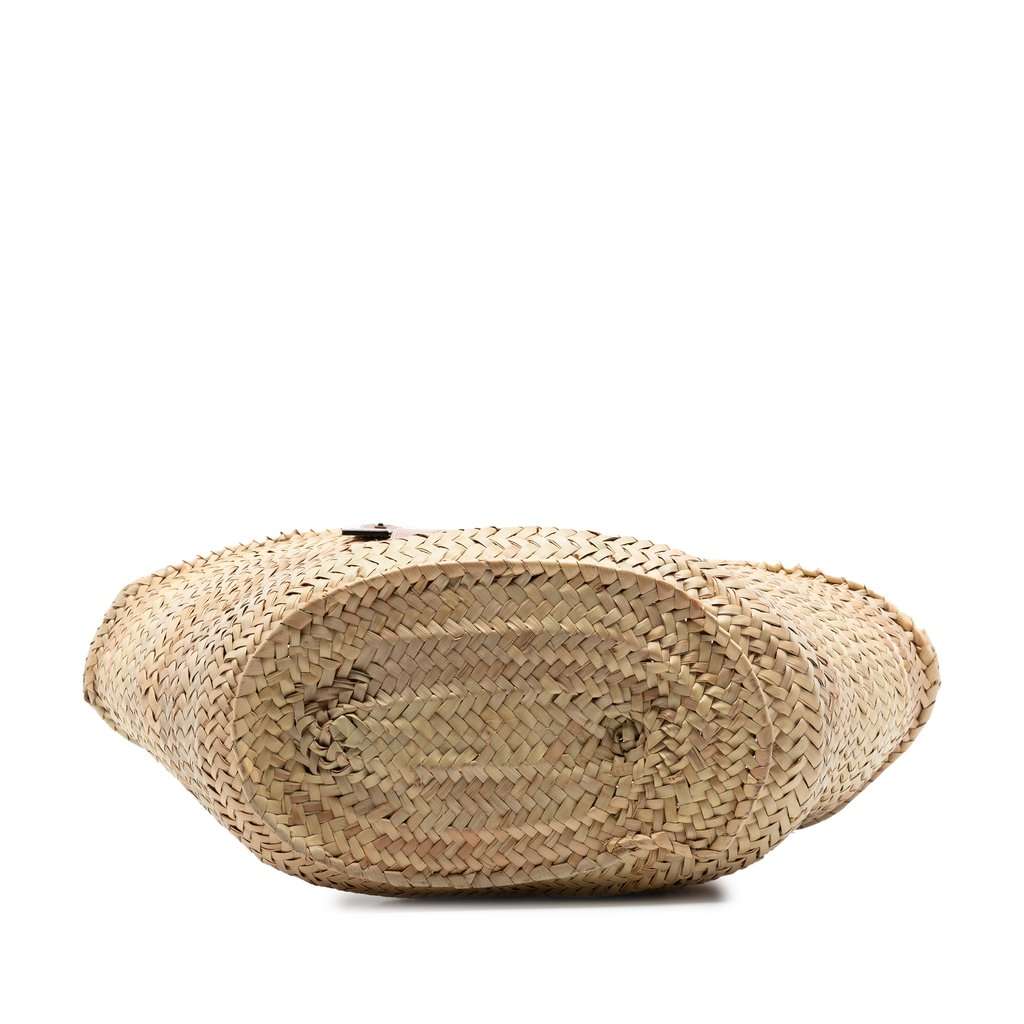 LOEWE Medium Raffia Anagram Basket Tote Beige Very good condition - Inside View