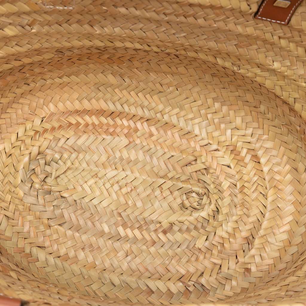 LOEWE Medium Raffia Anagram Basket Tote Beige Very good condition - Model View