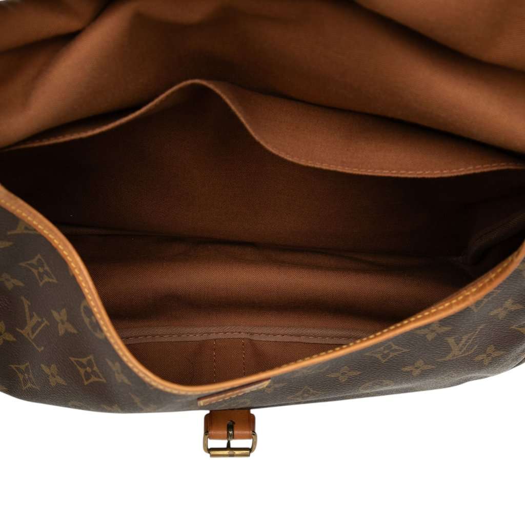 Louis Vuitton Monogram Saumur 35 Brown Good - Model View