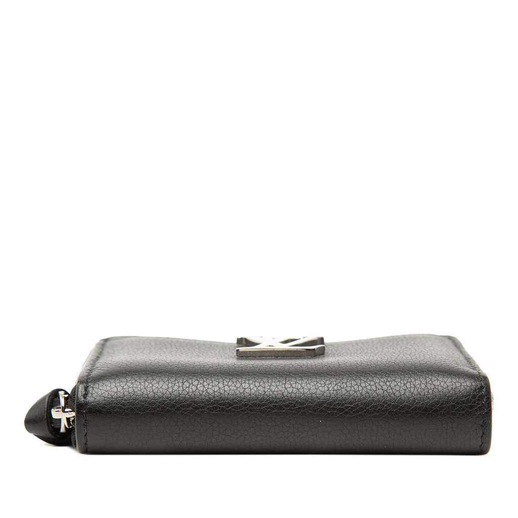 Louis Vuitton Calfskin Lockme Zippy Coin Purse Black Leather Very good - Inside View
