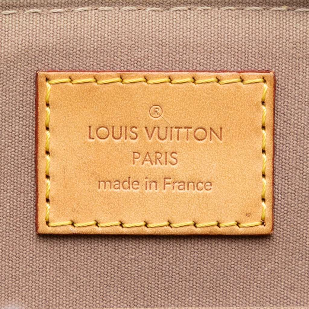 Louis Vuitton Monogram Vernis Alma BB Gold Leather Very good condition - Box View