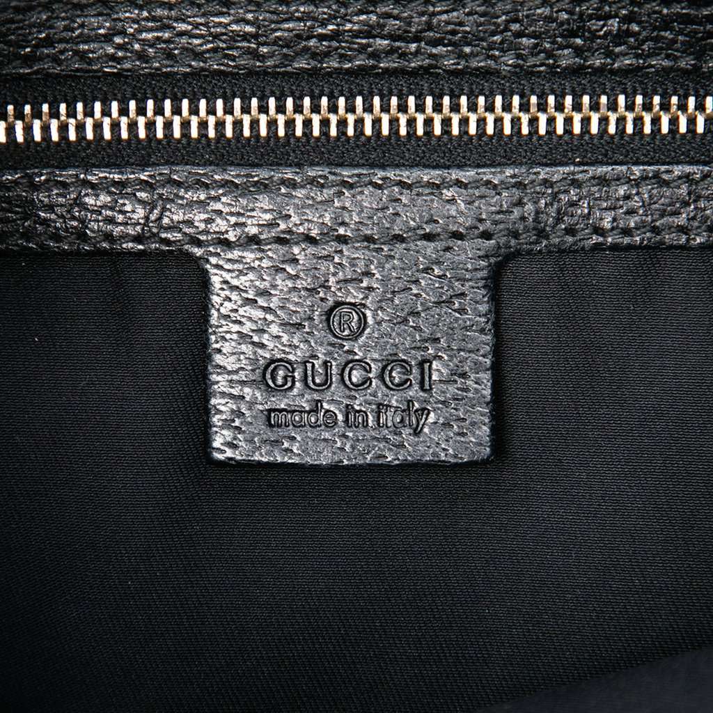 Gucci GG Canvas Horsebit Creole Hobo Black Very good condition - Box View