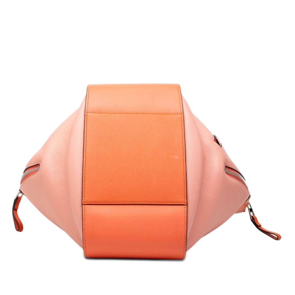 Loewe Small Tricolor Soft Grained Calfskin Hammock Bag Orange Leather Very good condition - Inside View