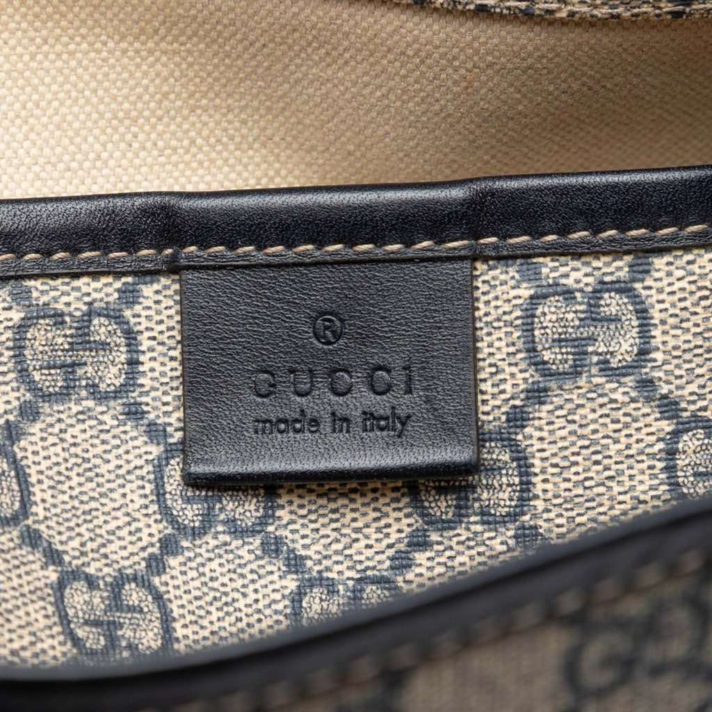 Gucci GG Supreme Web Messenger Bag Beige Good condition - Box View