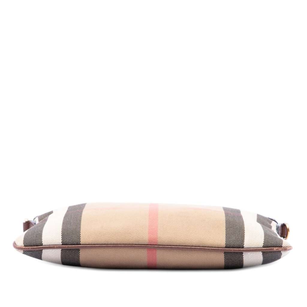 Burberry House Check Canvas Derby Peyton Crossbody Brown Very good condition - Inside View
