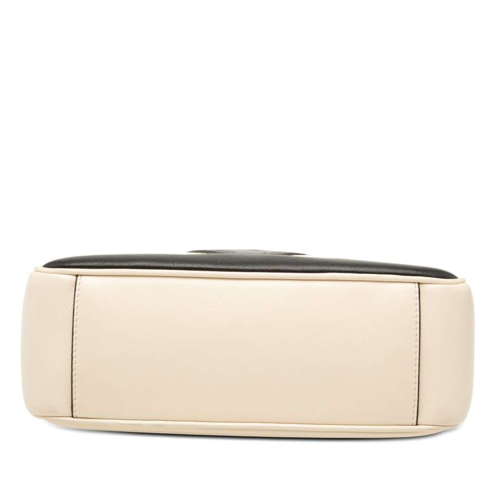Valentino Bicolor Nappa Vlogo Viva Superstar Handbag White Leather Very good condition - Inside View
