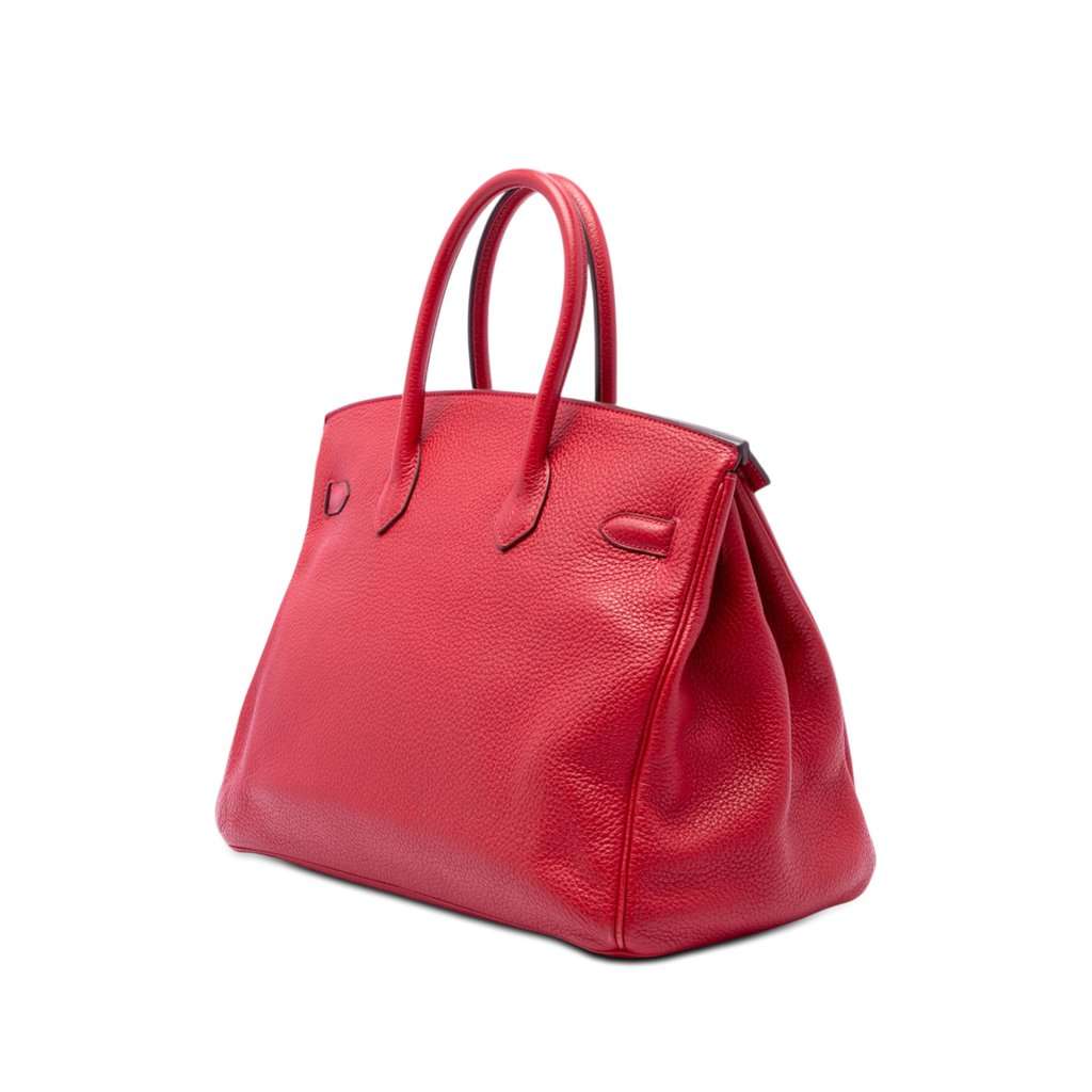Hermès Special Order Togo Birkin Retourne 35 Red Leather Very good - Back View