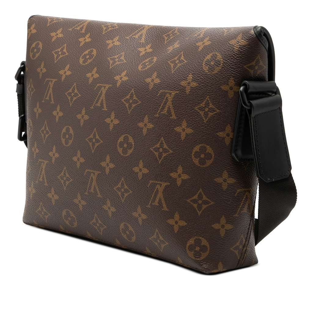 Louis Vuitton Monogram Macassar Magnetic Messenger Brown Very good condition - Back View