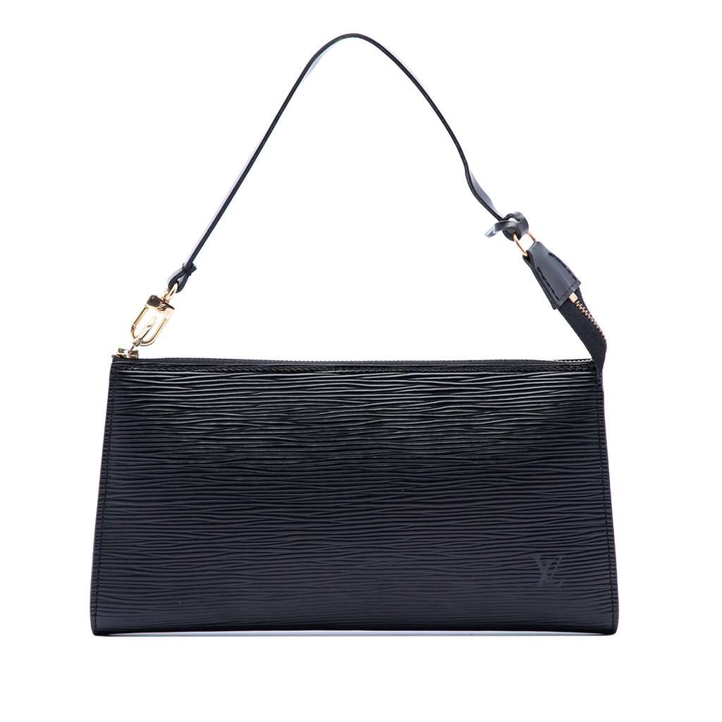 Louis Vuitton Epi Pochette Accessoires Black Leather Very good condition - Front View