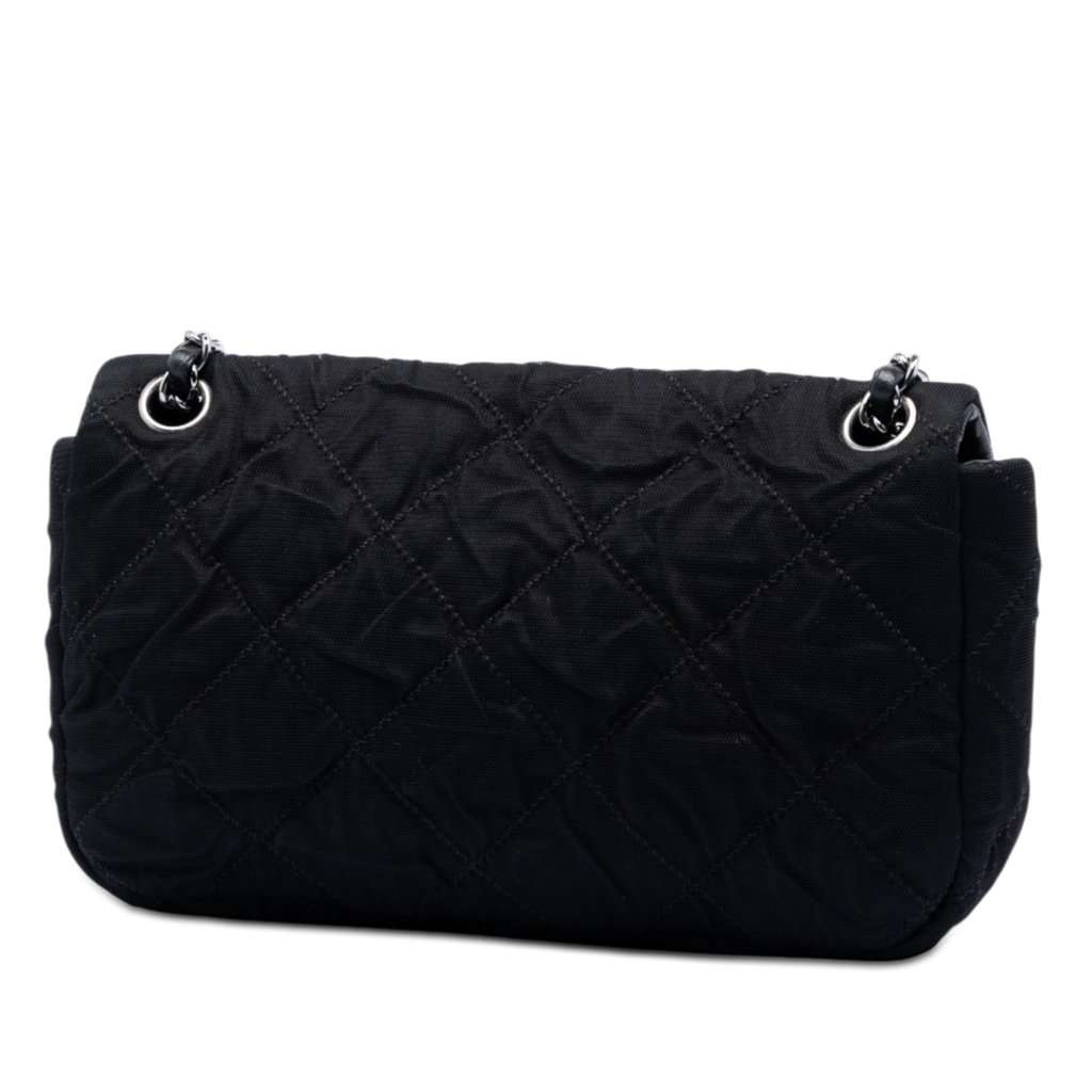 Chanel CC Ultra Stitch Mesh Flap Black Very good - Back View