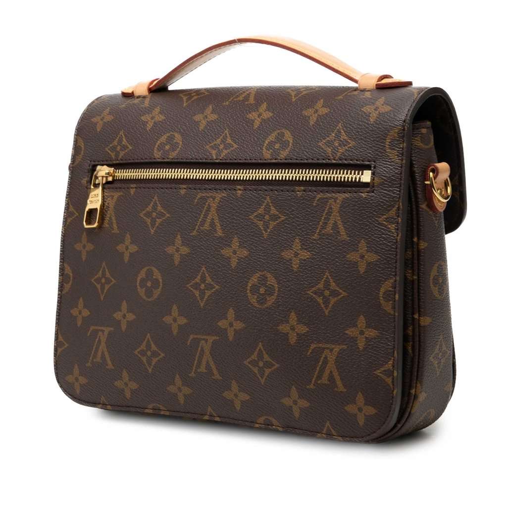 Louis Vuitton Monogram Pochette Metis Brown Very good condition - Back View