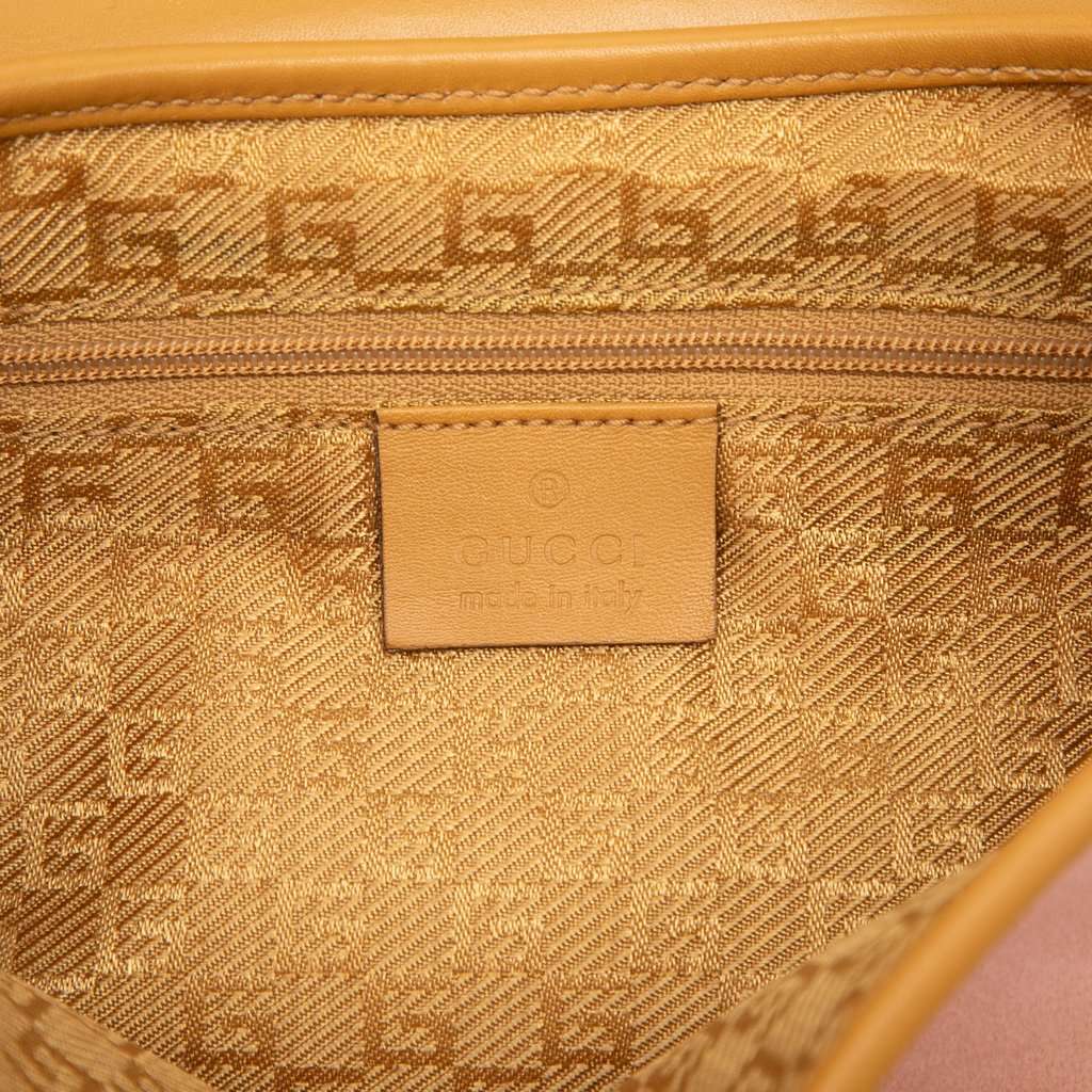 Gucci Suede Bamboo Jackie Hobo Pink Leather Very good - Box View