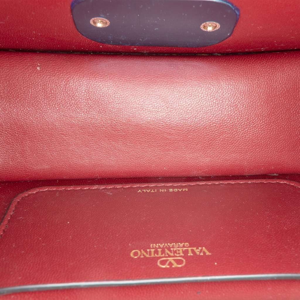 Valentino Leather VLogo Crossbody Brown Leather Very good - Model View
