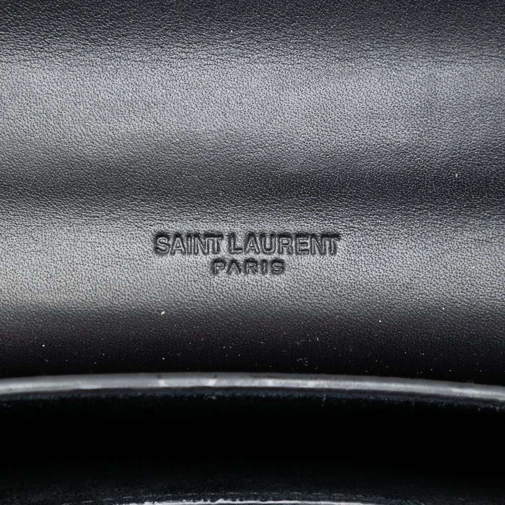 Saint Laurent Small Leather Monogram Kaia Crossbody Black Leather Very good condition - Box View