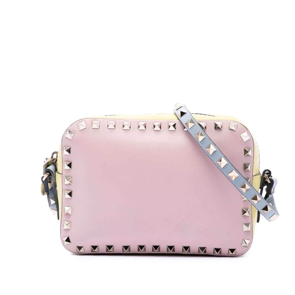 Valentino Multicolore Leather Rockstud Camera Bag MultiColor Leather Very good condition - Front View