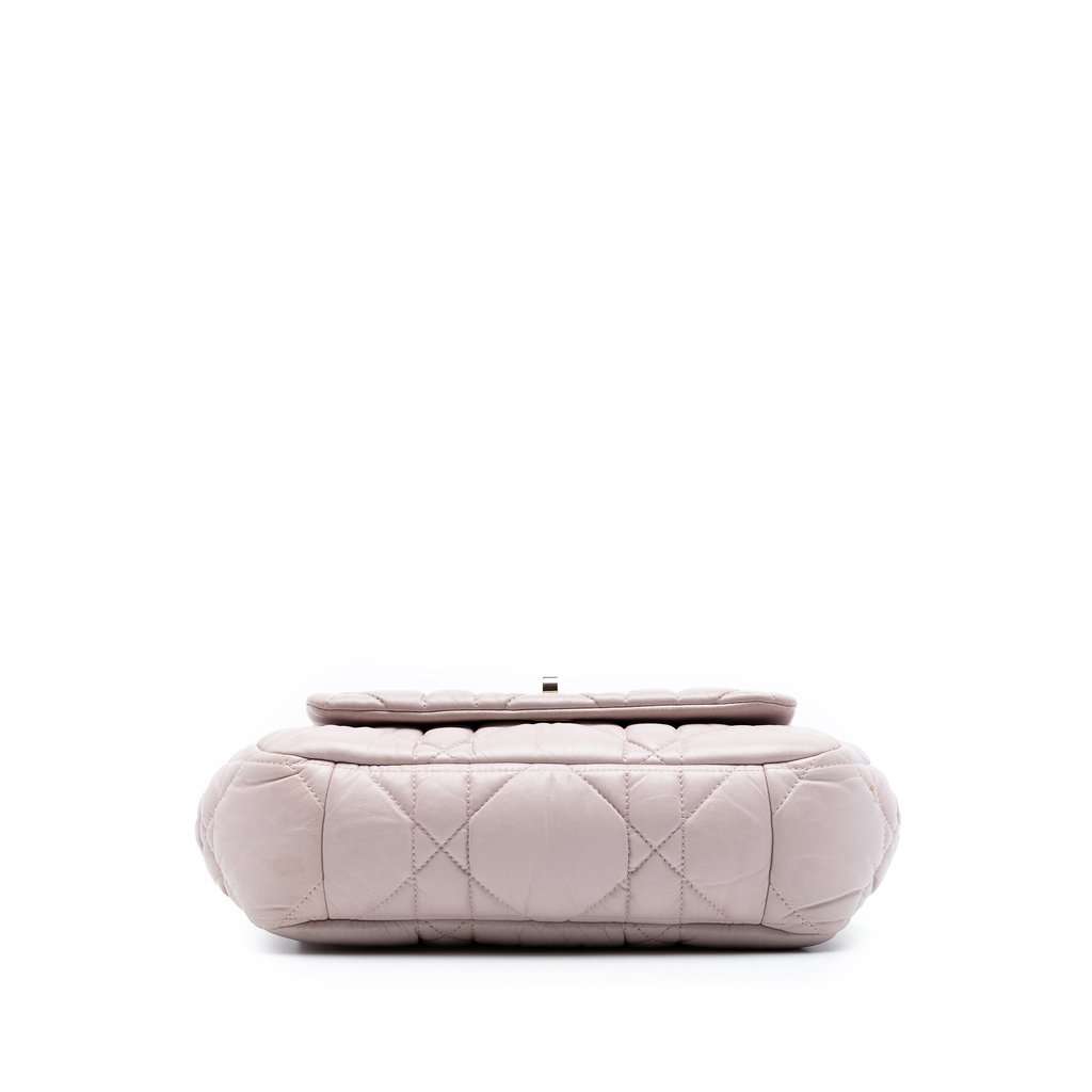 Dior Lambskin Cannage Milly La Foret Shoulder Bag Pink Leather Very good condition - Inside View