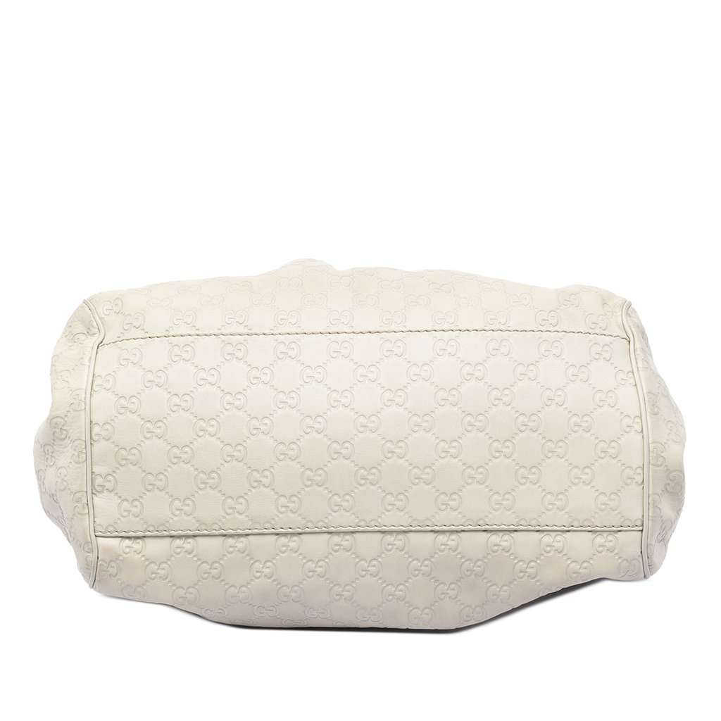 Gucci Guccissima Sukey Satchel White Leather Very good condition - Inside View
