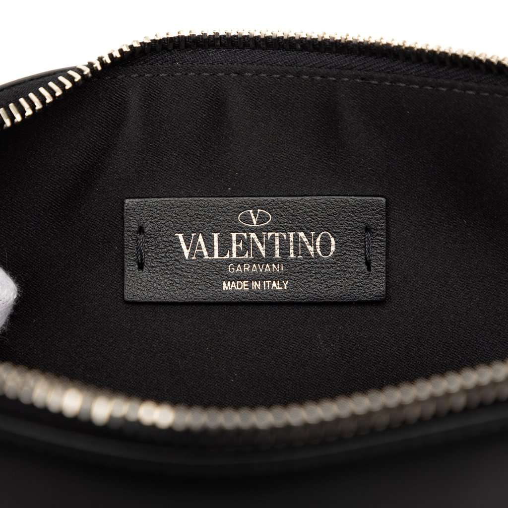 Valentino Leather VLTN Clutch Black Leather Very good condition - Box View