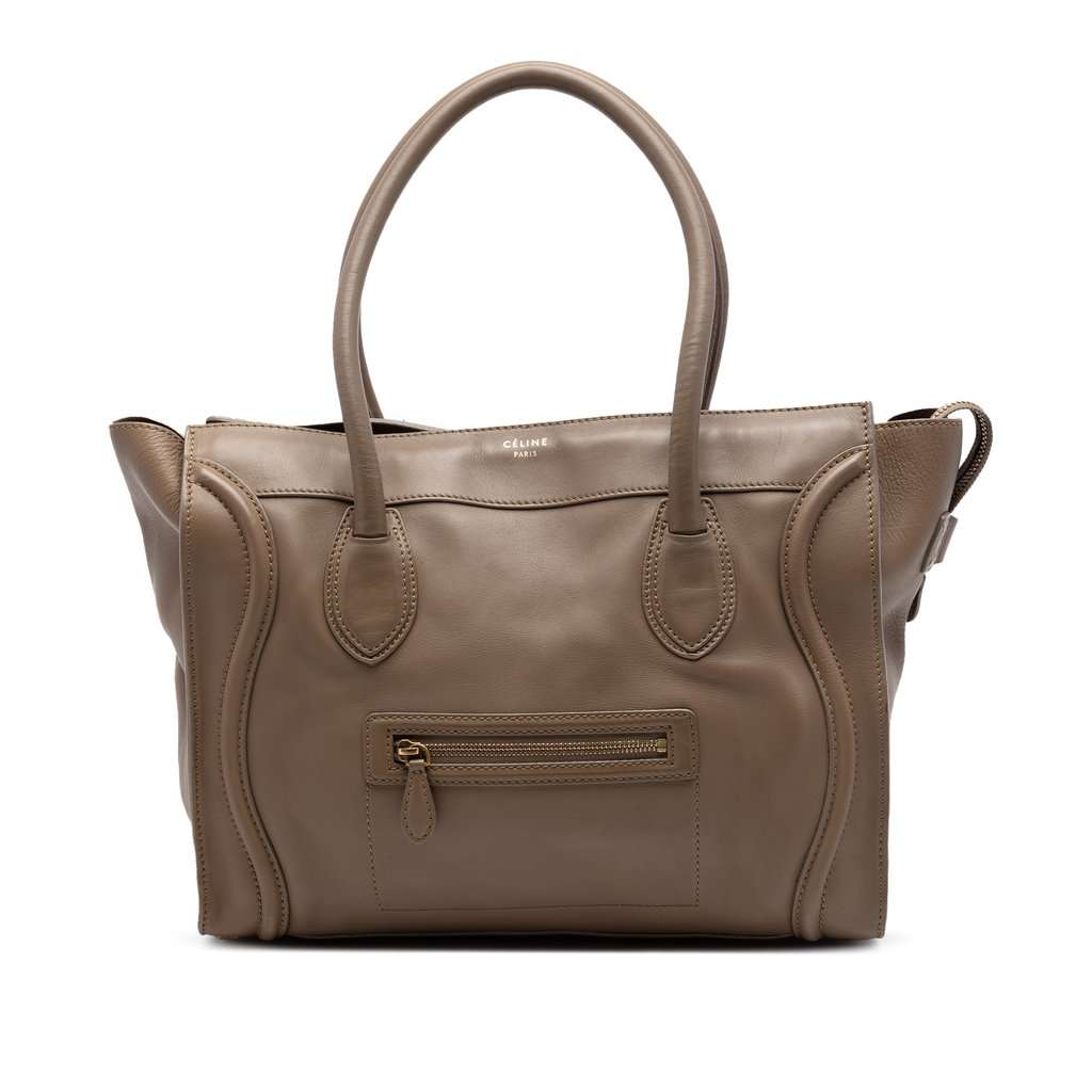 Celine Leather Luggage Tote Brown Leather Very good condition - Front View