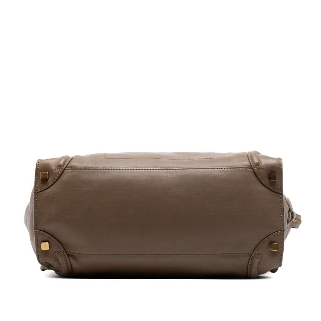 Celine Leather Luggage Tote Brown Leather Very good condition - Inside View