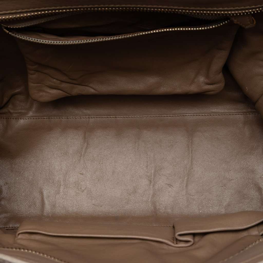 Celine Leather Luggage Tote Brown Leather Very good condition - Model View