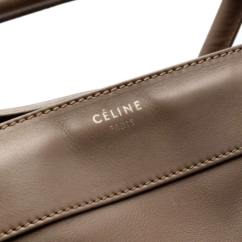 Celine Leather Luggage Tote Brown Leather Very good condition - Box View