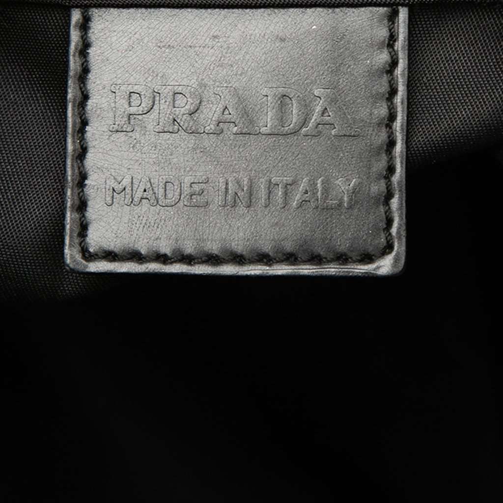 Prada Tessuto Drawstring Pouch Black Very good condition - Box View