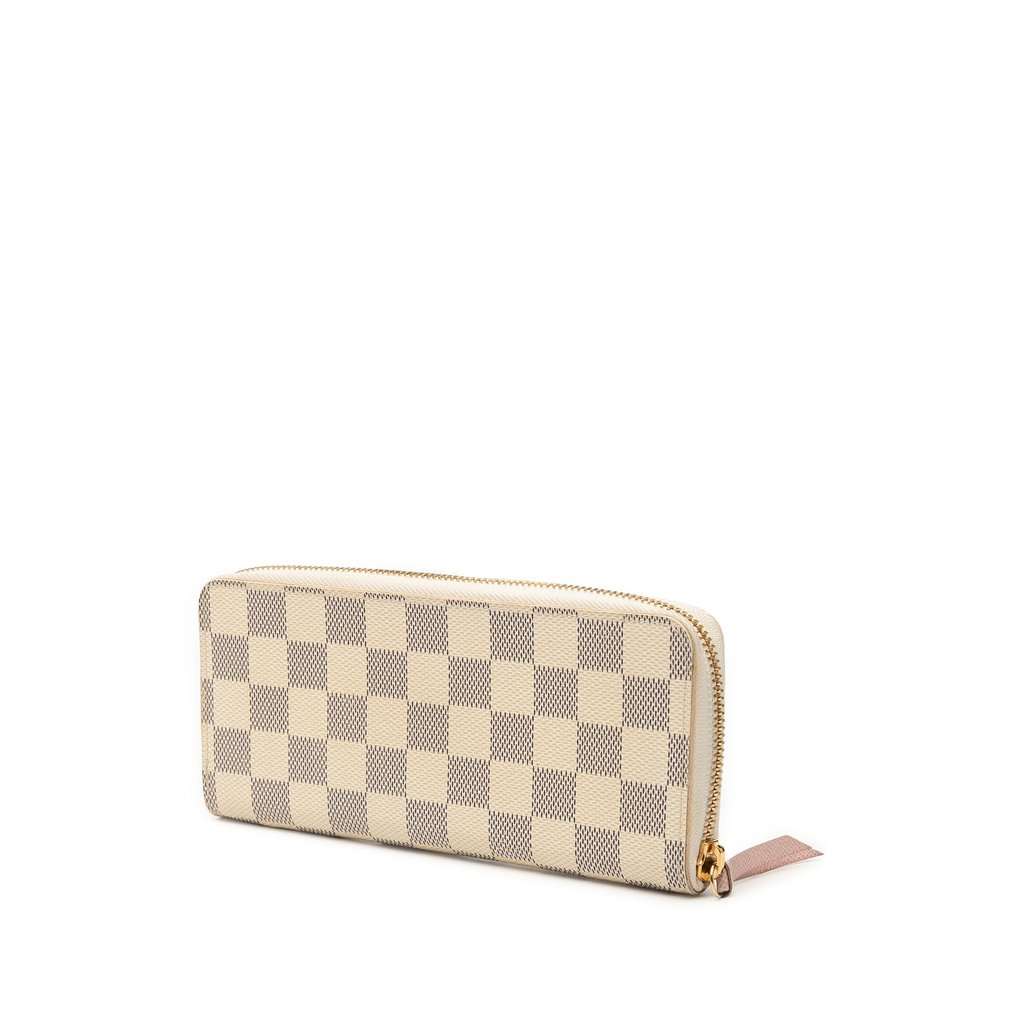 Louis Vuitton Damier Azur Zippy Long Wallet White Very good condition - Back View