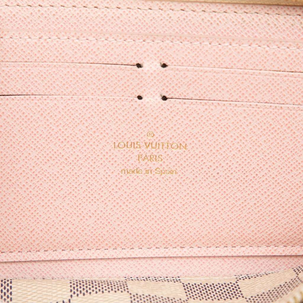 Louis Vuitton Damier Azur Zippy Long Wallet White Very good condition - Box View