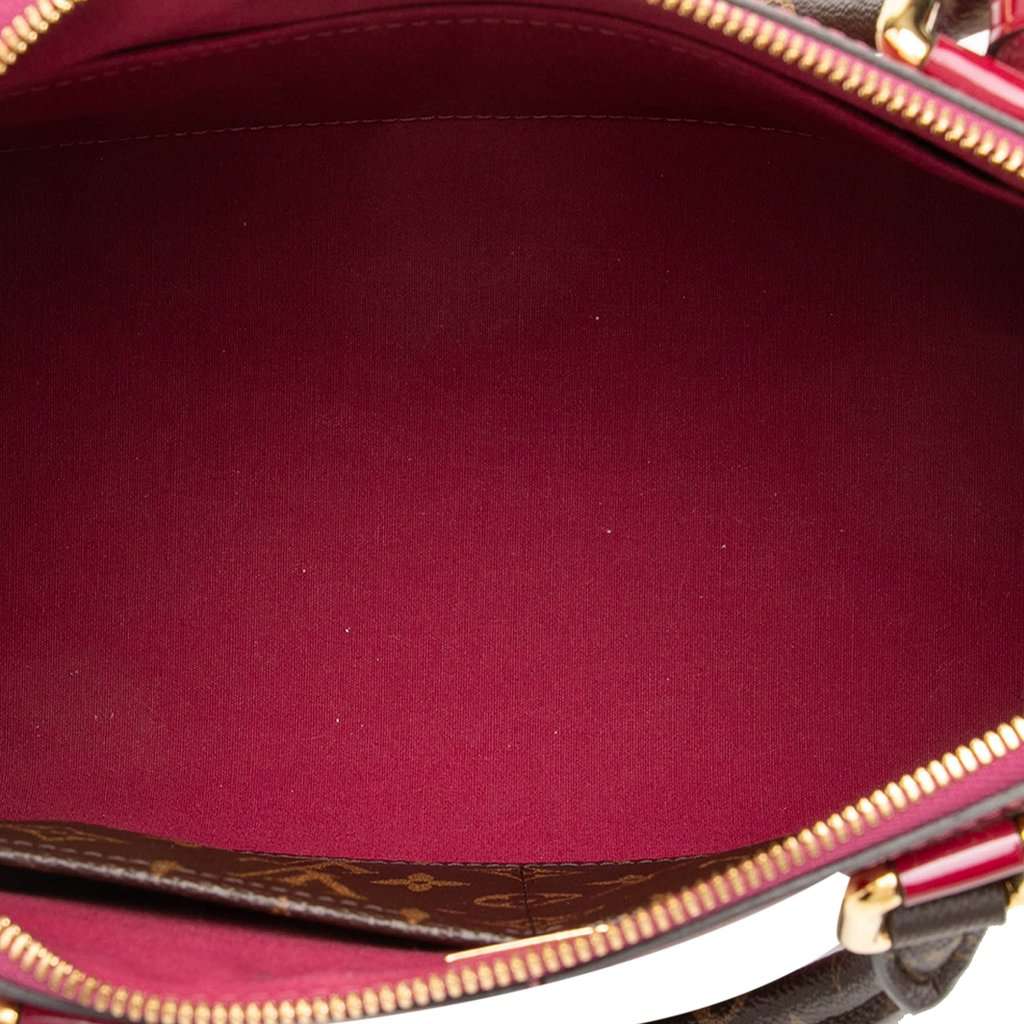 Louis Vuitton Vernis Miroir Tote Purple Leather Very good - Model View