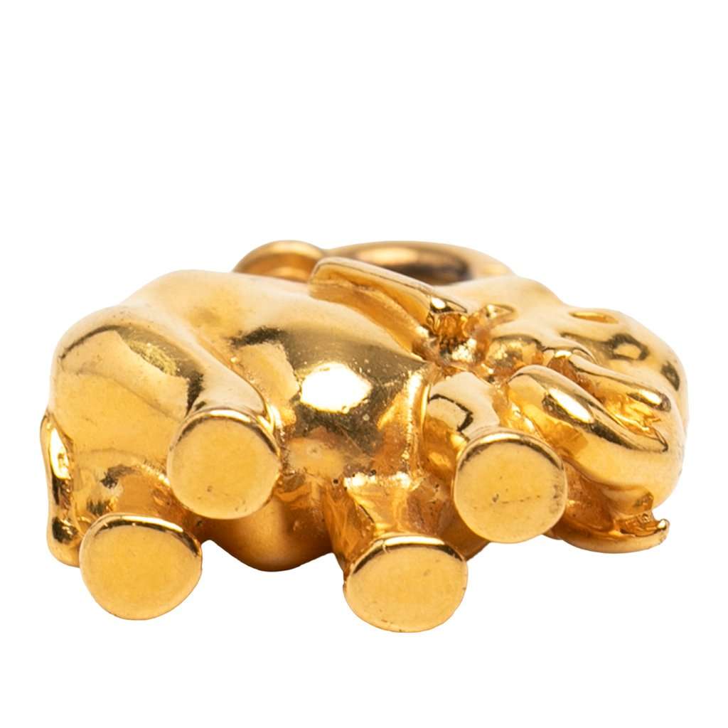 Hermès Gold Plated Elephant Cadena Lock Charm Gold Metal Very good condition - Inside View