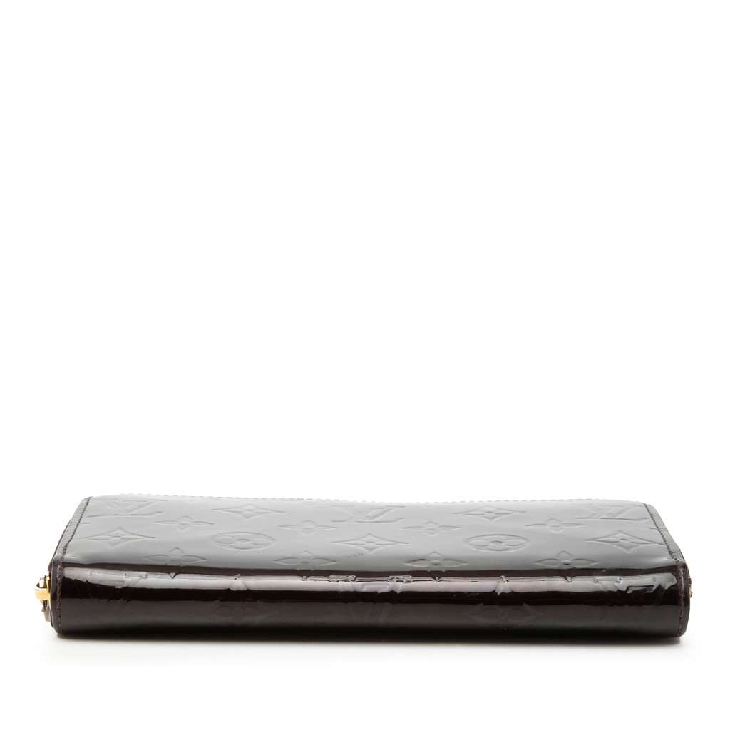 Louis Vuitton Monogram Vernis Zippy Long Wallet Purple Leather Good condition - Inside View