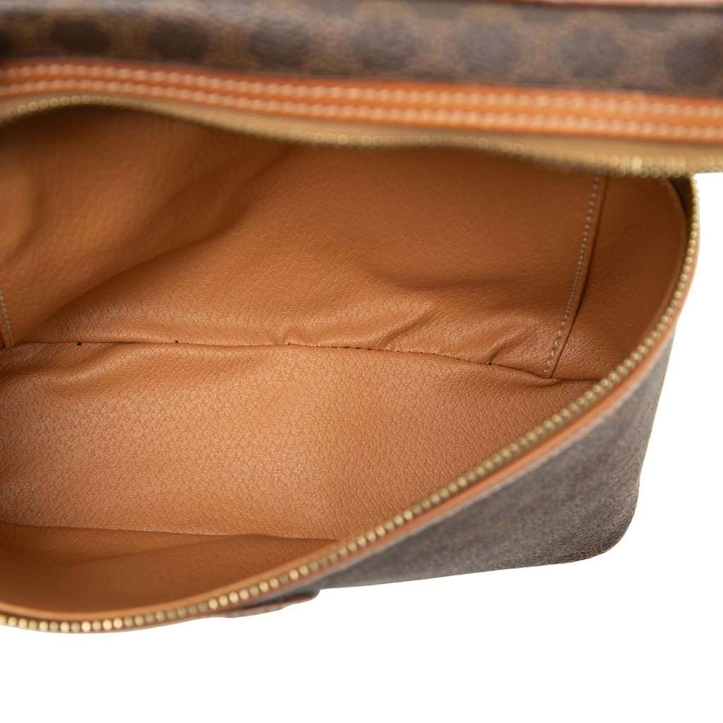 Celine Macadam Coated Canvas Vanity Bag Brown Very good condition - Model View