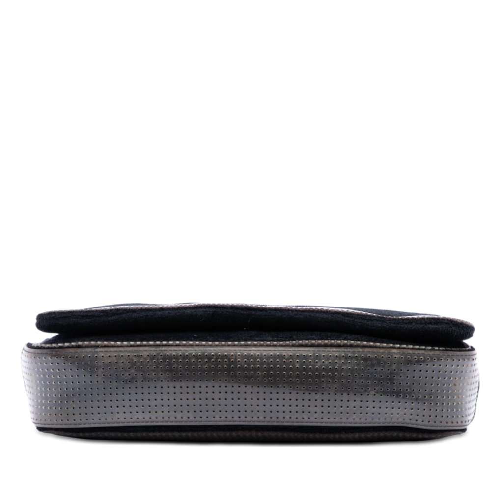 Chanel Terry Cloth CC Sport Line Shoulder Bag Black Very good - Inside View