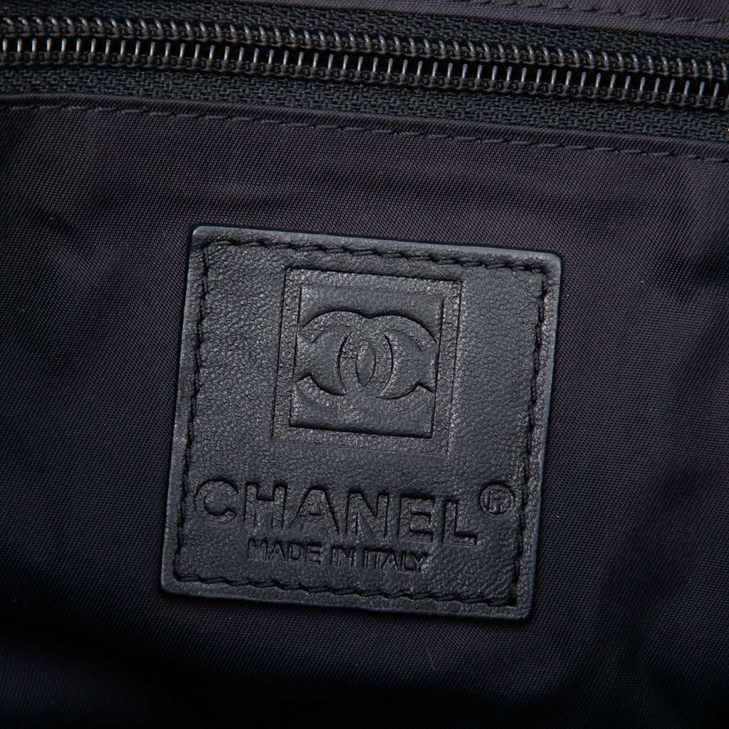 Chanel Terry Cloth CC Sport Line Shoulder Bag Black Very good - Box View