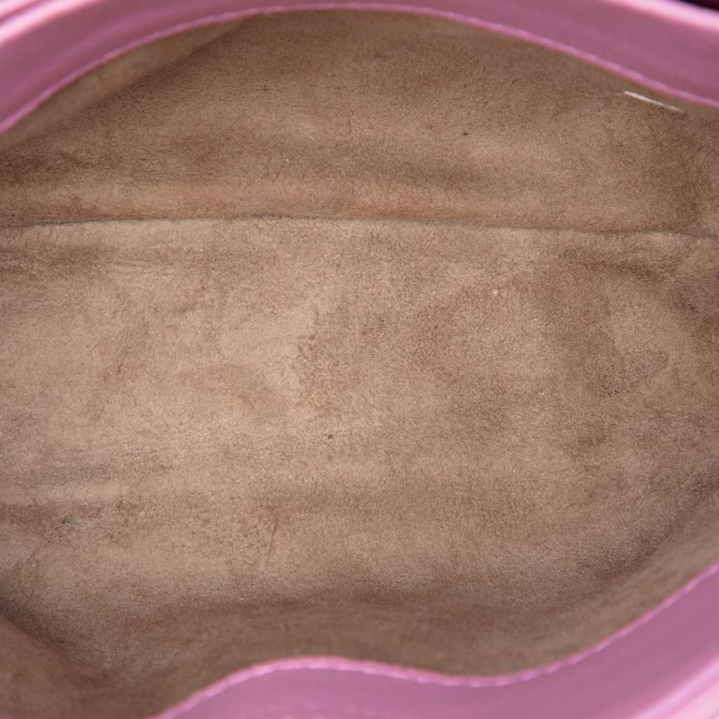 Bottega Veneta Baby Nappa Intrecciato Olimpia Crossbody Pink Leather Very good condition - Model View