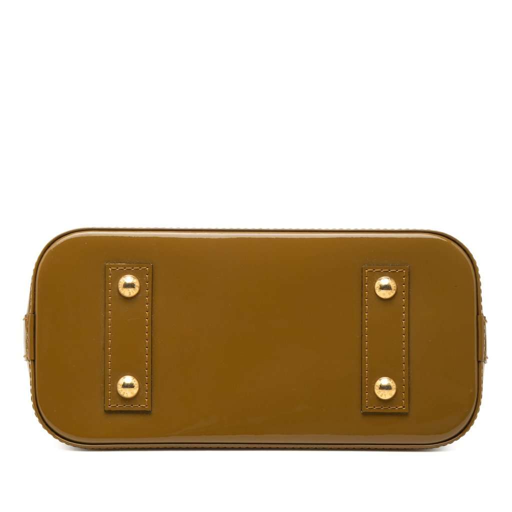 Louis Vuitton Monogram Vernis Alma BB Green Leather Very good condition - Inside View