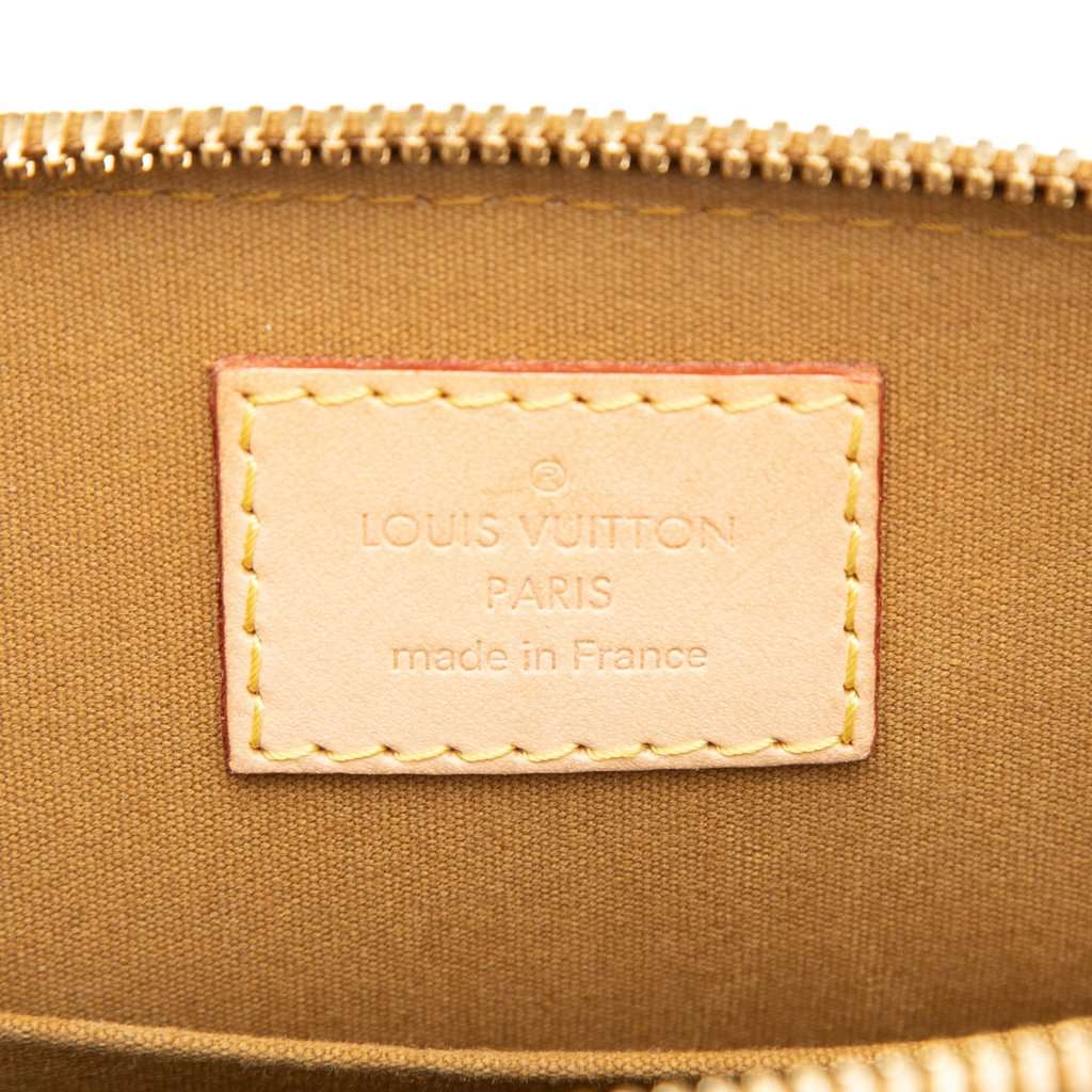 Louis Vuitton Monogram Vernis Alma BB Green Leather Very good condition - Box View