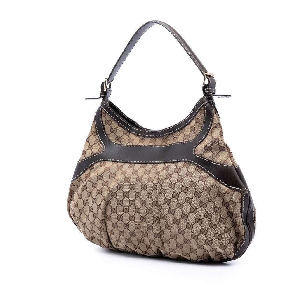 Gucci Large GG Canvas Dialux Queen Hobo Beige Very good condition - Back View