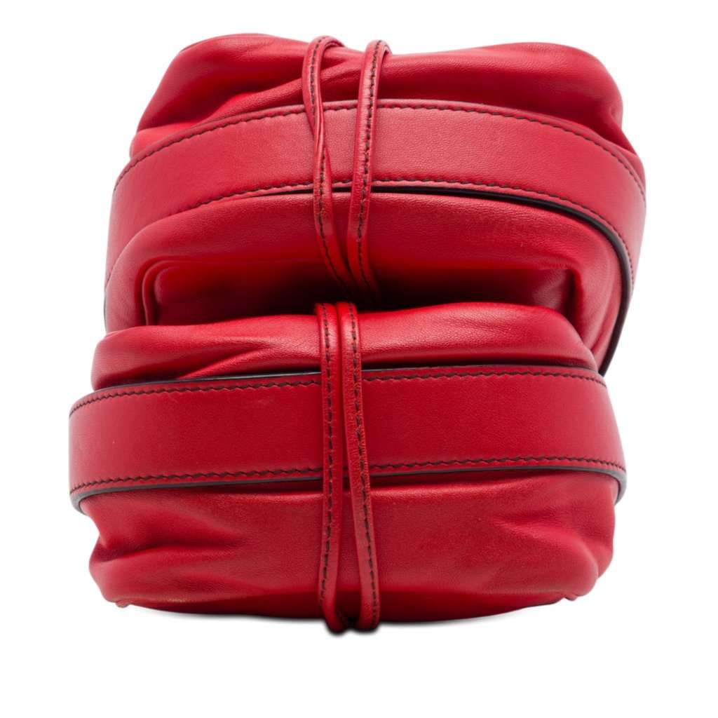 Bottega Veneta Nappa Intrecciato Double Sided Flap Crossbody Red Leather Very good - Inside View