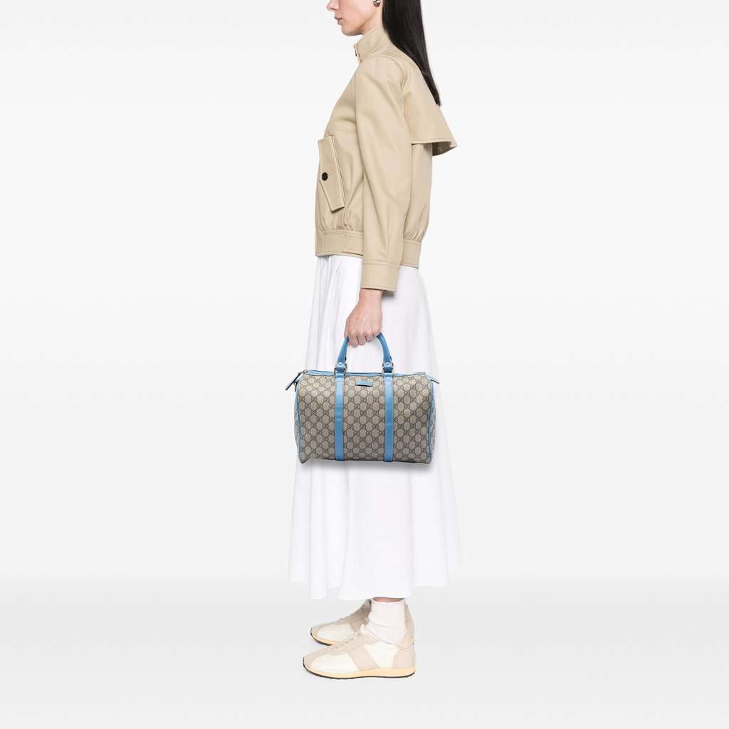 Gucci Medium GG Supreme Joy Boston Bag Beige Very good condition - Box View