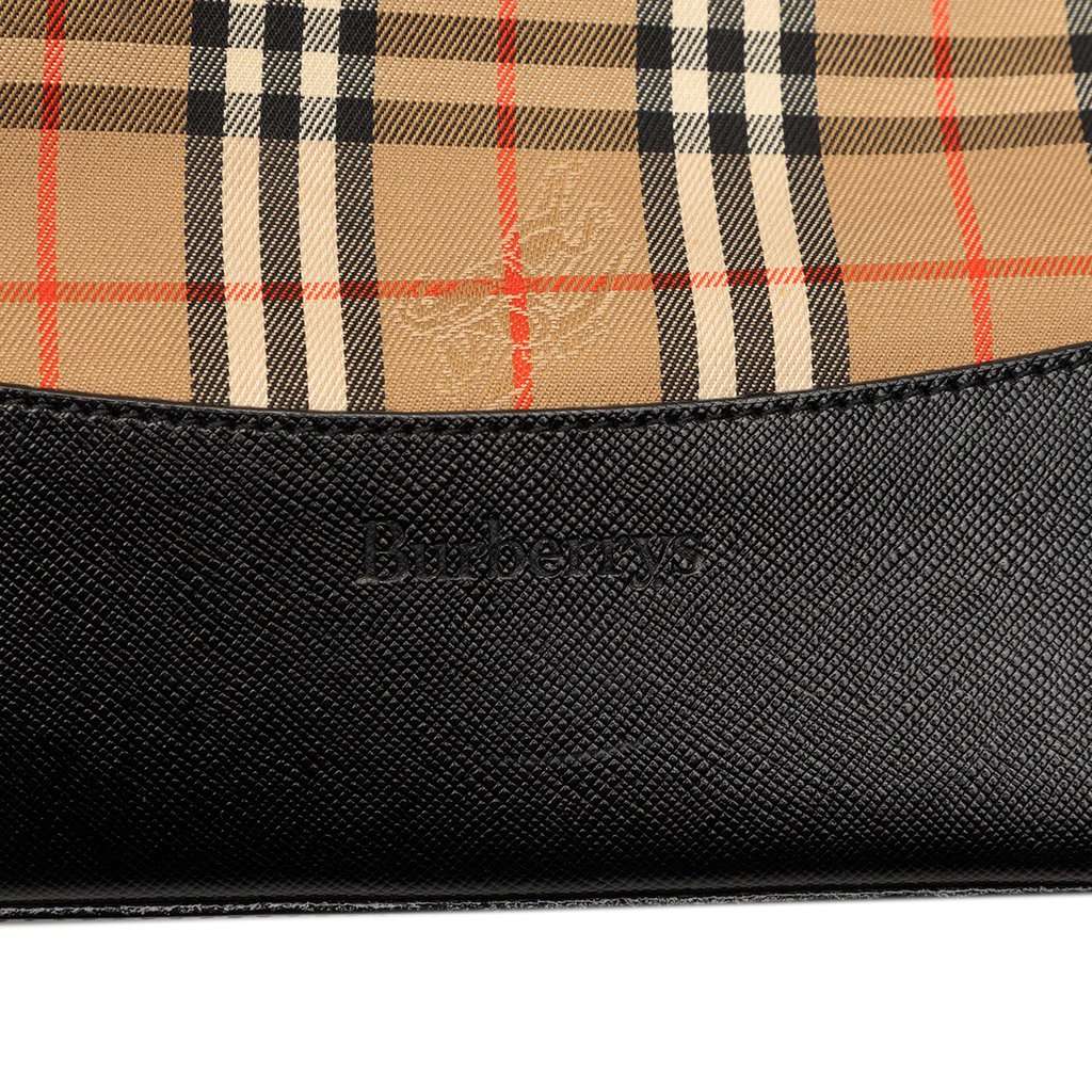 Burberry Haymarket Check Canvas Tote Beige Very good condition - Box View