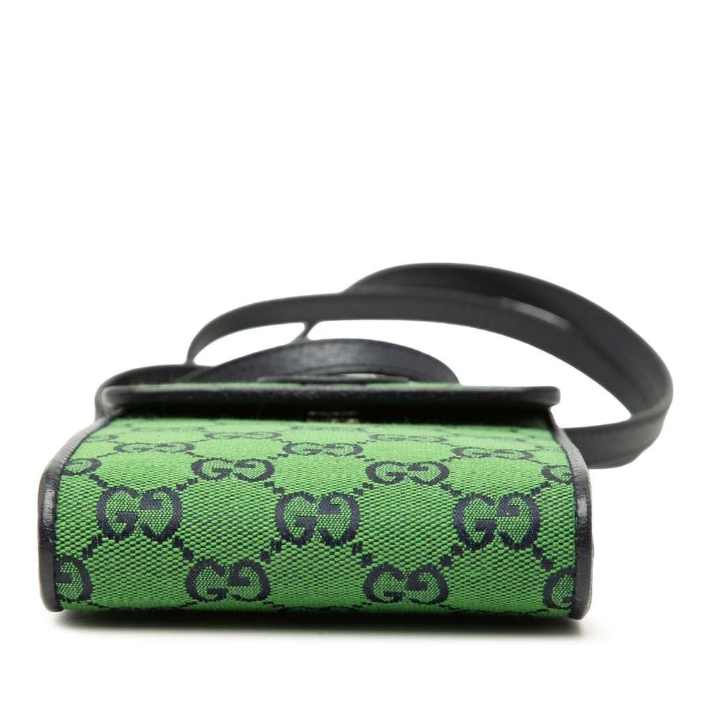 Gucci GG Canvas Phone Case Crossbody Green Very good - Inside View