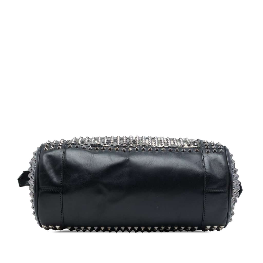 Burberry Studded Beat Check Nylon Satchel MultiColor Good - Inside View