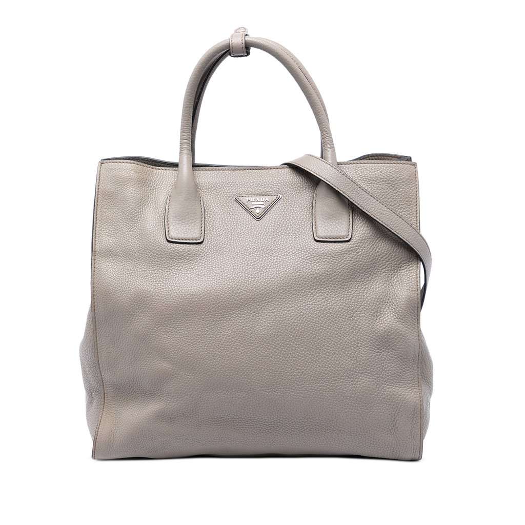 Prada Vitello Daino Open Convertible Tote MultiColor Leather Very good condition - Front View