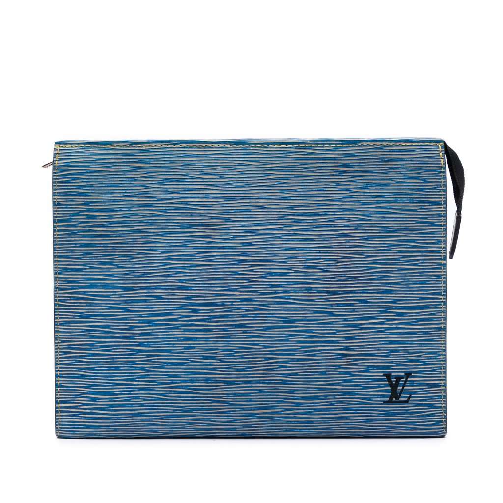 Louis Vuitton Epi Denim Toiletry Pouch 26 Blue Leather Very good - Front View