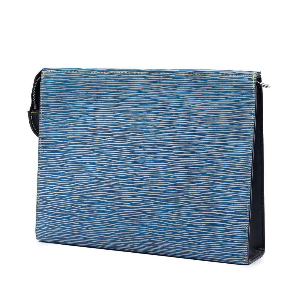 Louis Vuitton Epi Denim Toiletry Pouch 26 Blue Leather Very good - Back View